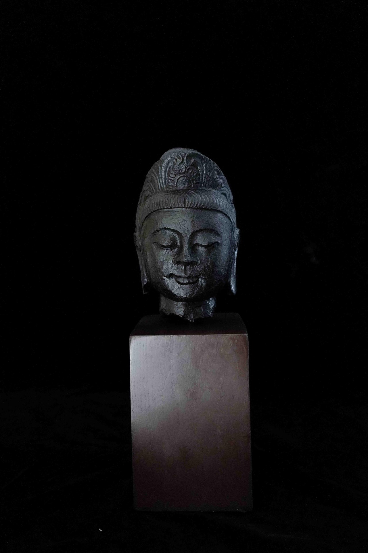 石雕觀音佛頭