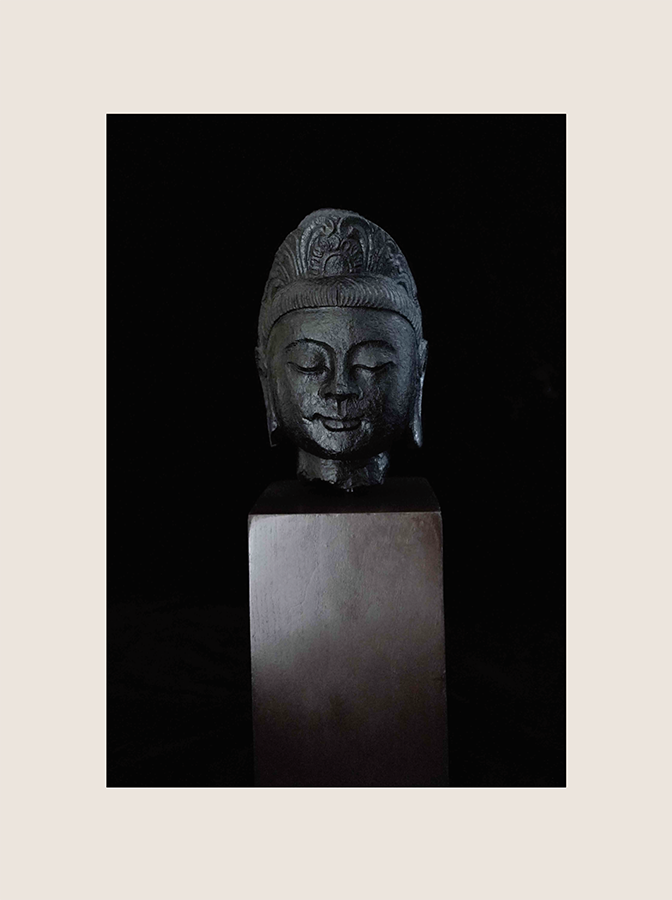 石雕觀音佛頭